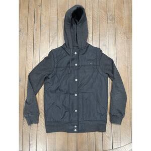 RVCA Alcatraz Puffer Jacket Vest Hooded - XS EUC!